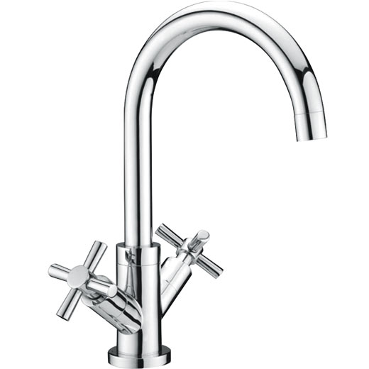 Quarter Turn Swan Neck Mixer Tap